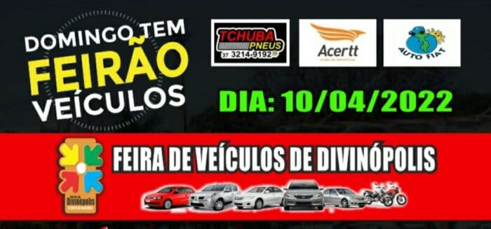 Tradicional Feirão de Veículos acontece neste domingo (10) em Divinópolis