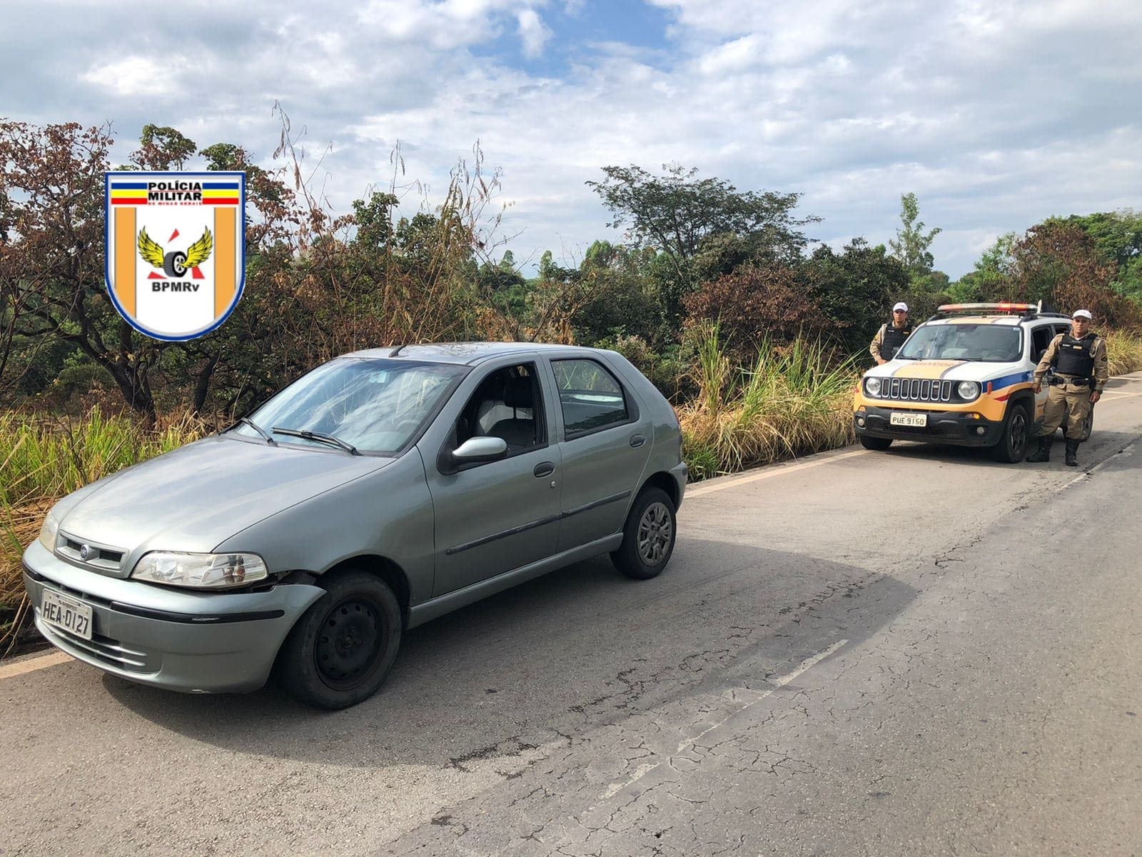Veículo roubado no bairro Icaraí é recuperado pela Polícia Militar Rodoviária