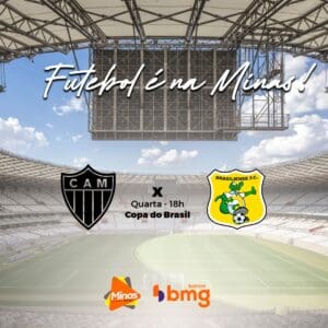 O atual campe&atilde;o estreia na Copa do Brasil para defender o t&iacute;tulo. Atl&eacute;tico x Brasiliense. A minas FM transmite.