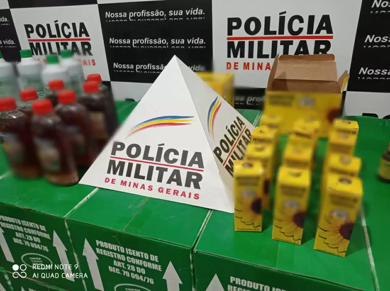 Santo Antônio do Monte: Fábrica clandestina de medicamentos é localizada pela Patrulha Rural