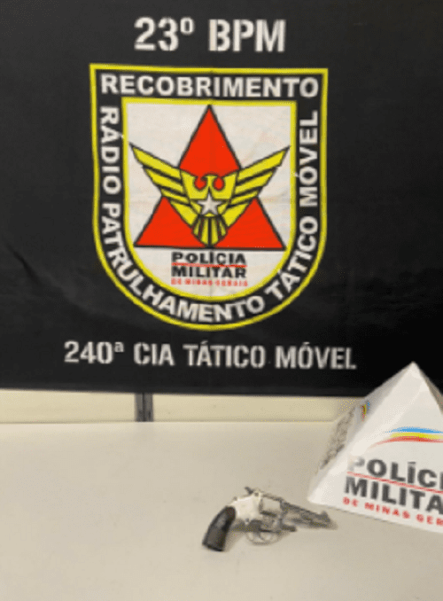 Polícia Militar apreende suspeito de porte irregular de arma de fogo