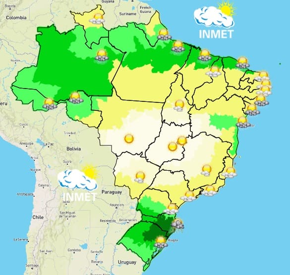 Domingo de Sol em Divin&oacute;polis marca a previs&atilde;o do tempo
