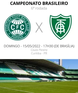 Coelho que se manter na parte de cima da tabela. Coritiba x Am&eacute;rica.