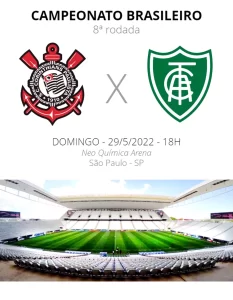 Encarar o l&iacute;der para voltar ao bom momento das vit&oacute;rias. Corinthians x Am&eacute;rica