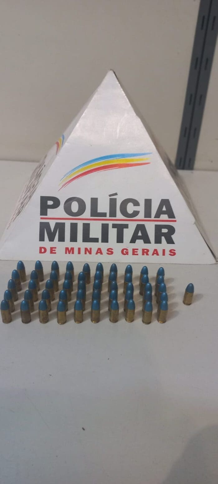Munições apreendidas com homem no bairro Campina Verde
