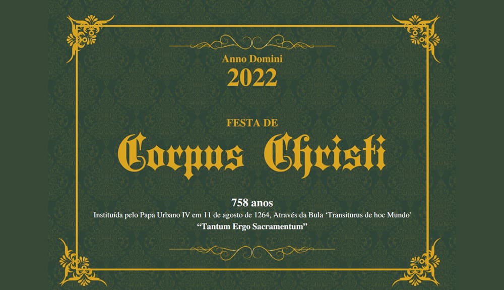Confira a programação do Corpus Christi 2022, na Catedral Diocesana de Divinópolis