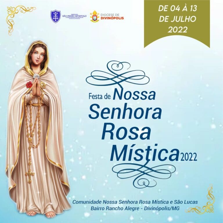 Começa hoje a Festa de Nossa Senhora Rosa Mística no bairro Rancho Alegre