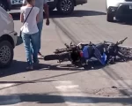 Itaúna: Motociclista fica ferido em acidente com carro