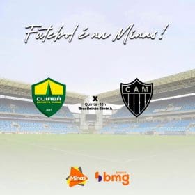 Galo quer a lideran&ccedil;a e conta com os novos refor&ccedil;os. Cuiab&aacute; x Atl&eacute;tico. A Minas FM transmite.
