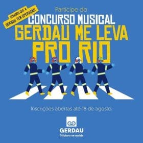 Gerdau lan&ccedil;a concurso musical que levar&aacute; bandas ao Rock in Rio; grupos de Divin&oacute;polis podem participar