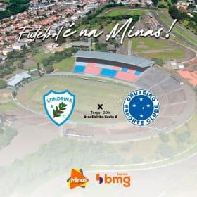 De novo o l&iacute;der contra o quinto colocado. Londrina x Cruzeiro. A Minas FM transmite.