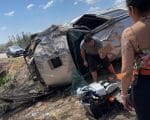 Empresário João Wellington sofre acidente e capota carro na MG 050 em Itaúna; veja fotos