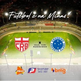 Na busca pelo t&iacute;tulo, a vit&oacute;ria ter&aacute; que ser fora de casa. CRB x Cruzeiro. A Minas FM transmite.