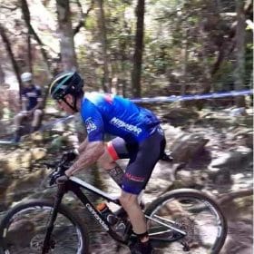 Divinopolitano Marcelo Garcia pela conquista do 10º lugar na Copa Internacional de Mountain Bike