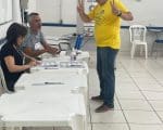 Domingos Sávio, deputado federal reeleito, votou no Colégio Roberto Carneiro