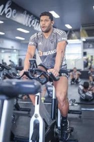 Atacantes do Atl&eacute;tico fora do treino.