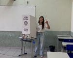 Candidata a deputada estadual Lohanna Fran&ccedil;a votou na UEMG