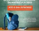 Começa renovação de matrícula da rede pública estadual de ensino para 2023
