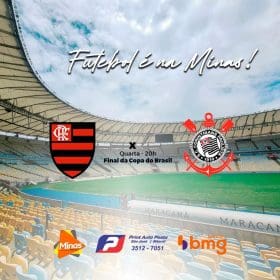 Decis&atilde;o. Grito de campe&atilde;o. Final da Copa do Brasil. Flamengo x Corinthians. A Minas FM transmite.