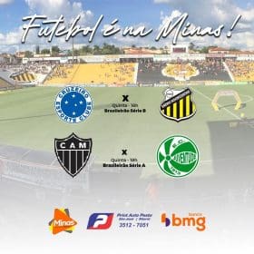 Galo enfrenta lanterna para colar no G6. Atl&eacute;tico x Juventude. A Minas FM transmite.