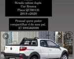 Um carro modelo Fiat Strada cabine dupla de cor branca Placa QUB0131, acabou de ser roubada Divinópolis.