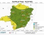 Previs&atilde;o de chuvas isoladas na tarde dessa quarta-feira (26) em Divin&oacute;polis e regi&atilde;o