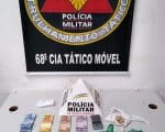 Nova Serrana: PM apreende vasta quantidade de drogas, dupla foi detida