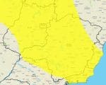 Alerta: Risco potencial de chuva intensa para Divin&oacute;polis e 616 munic&iacute;pios mineiros