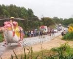 Homem fica gravemente ferido em capotamento na cidade de Igaratinga