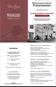 Os franciscanos e a Educa&ccedil;&atilde;o &eacute; tema do XIX Encontro Cultural