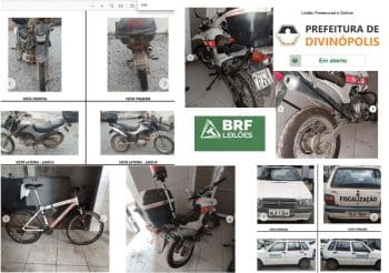Leil&atilde;o da prefeitura oferece motos com lance inicial de ate R$ 2.500,00