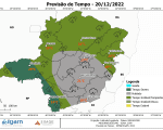 Previs&atilde;o de chuva moderada a forte para Divin&oacute;polis nas pr&oacute;ximas 24 horas