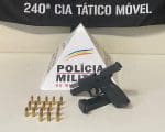 Polícia Militar prende suspeito armado no bairro Planalto em Divinópolis