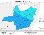 Previs&atilde;o de pancadas de chuva e trovoadas isoladas em Divin&oacute;polis nesta sexta-feira (30)