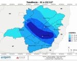 Previs&atilde;o de pancadas de chuva em Divin&oacute;polis nesta quarta-feira (21)