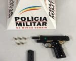 Nova Serrana: Em ação rápida, PM prende homem com arma e munições