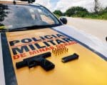 Condutor é preso com arma e munições na BR 494 em Nova Serrana