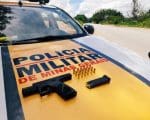 Condutor &eacute; preso com arma e muni&ccedil;&otilde;es na BR 494 em Nova Serrana