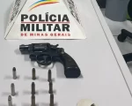 Após denúncia, homem foi preso com uma arma de fogo no Centro de Itaúna