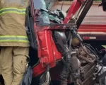 Motorista morreu em um grave acidente entre duas carretas na AMG-155