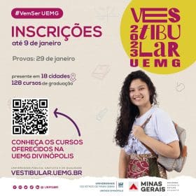 Inscrições para o Vestibular UEMG 2023 encerram-se no dia 9 de janeiro