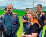 Vice-governador e presidente do Servas percorrem &aacute;reas castigadas pela chuva em Ant&ocirc;nio Dias, no Vale do Rio Doce