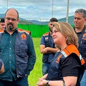Vice-governador e presidente do Servas percorrem &aacute;reas castigadas pela chuva em Ant&ocirc;nio Dias, no Vale do Rio Doce