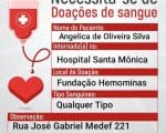 Angélica Oliveira precisa de doação de sangue