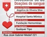 Ang&eacute;lica Oliveira precisa de doa&ccedil;&atilde;o de sangue