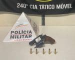 Polícia Militar prende suspeito de posse irregular de arma de fogo no bairro Icaraí em Divinópolis