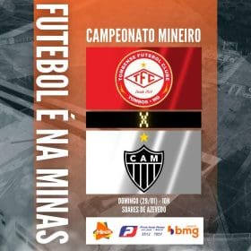 O Galo que mais uma vit&oacute;ria. O Gavi&atilde;o a reabilita&ccedil;&atilde;o. Tombense x Atl&eacute;tico. A Minas FM transmite.