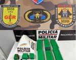 Criminosos s&atilde;o presos com barras de maconha que estavam escondidas em galinheiro