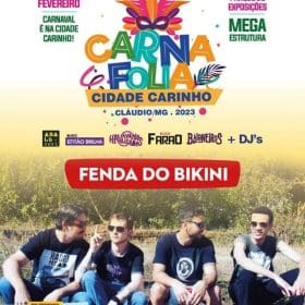 Hoje tem desfile do Couro de Rato em Claudio