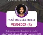 Empresa de Divin&oacute;polis abre vagas para vendedor(a)